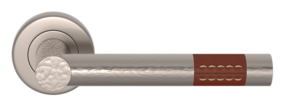 BARREL SHORT STITCH OUT RECESS LEATHER HAMMERED