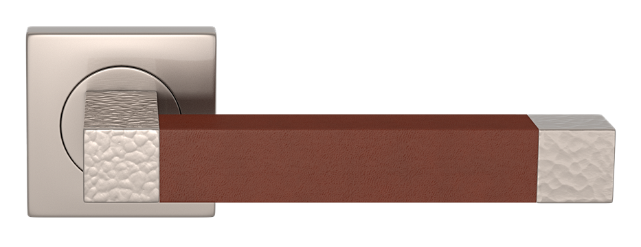 SQUARE STITCH IN RECESS LEATHER HAMMERED