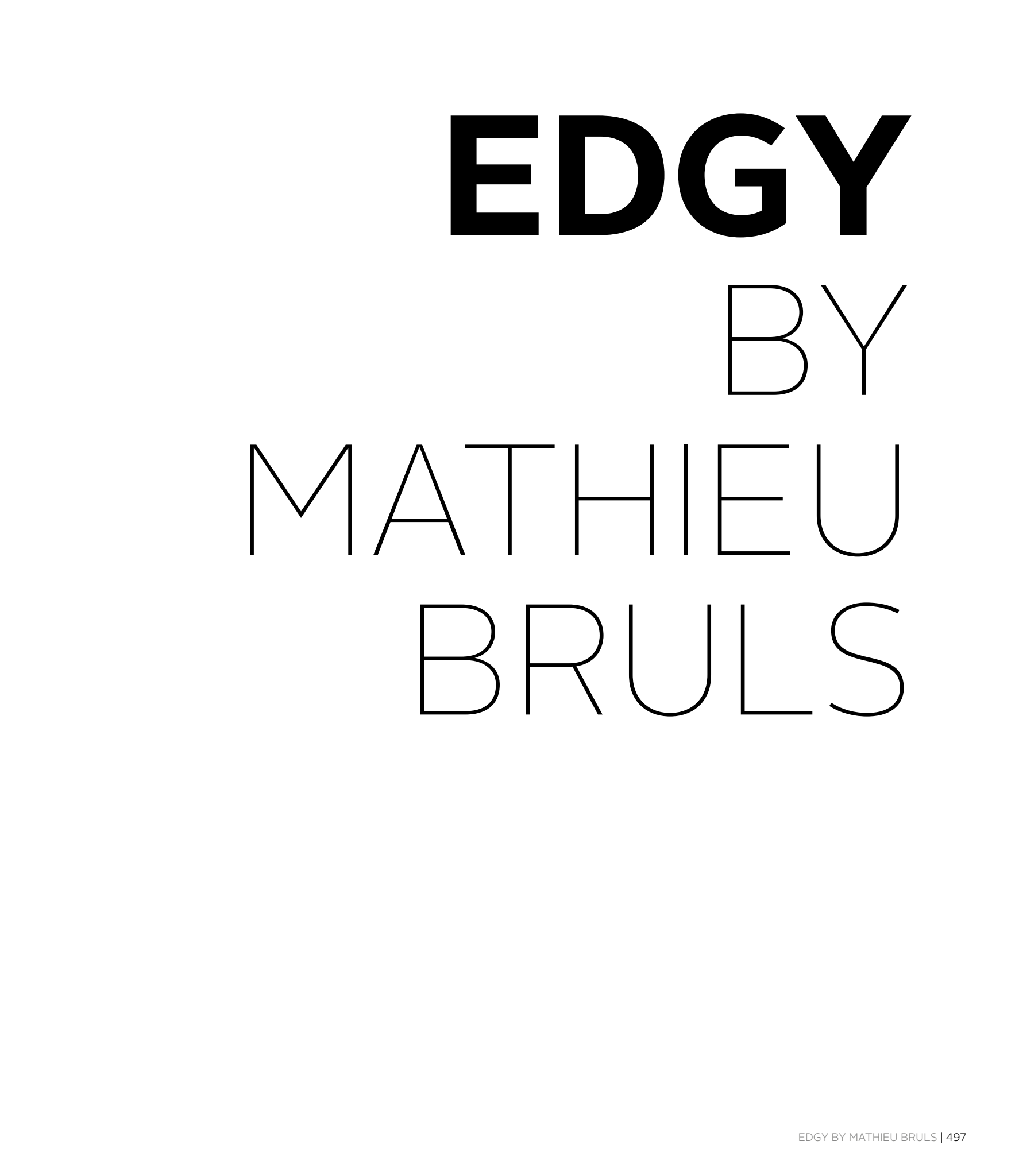EDGY by Mathieu Bruls