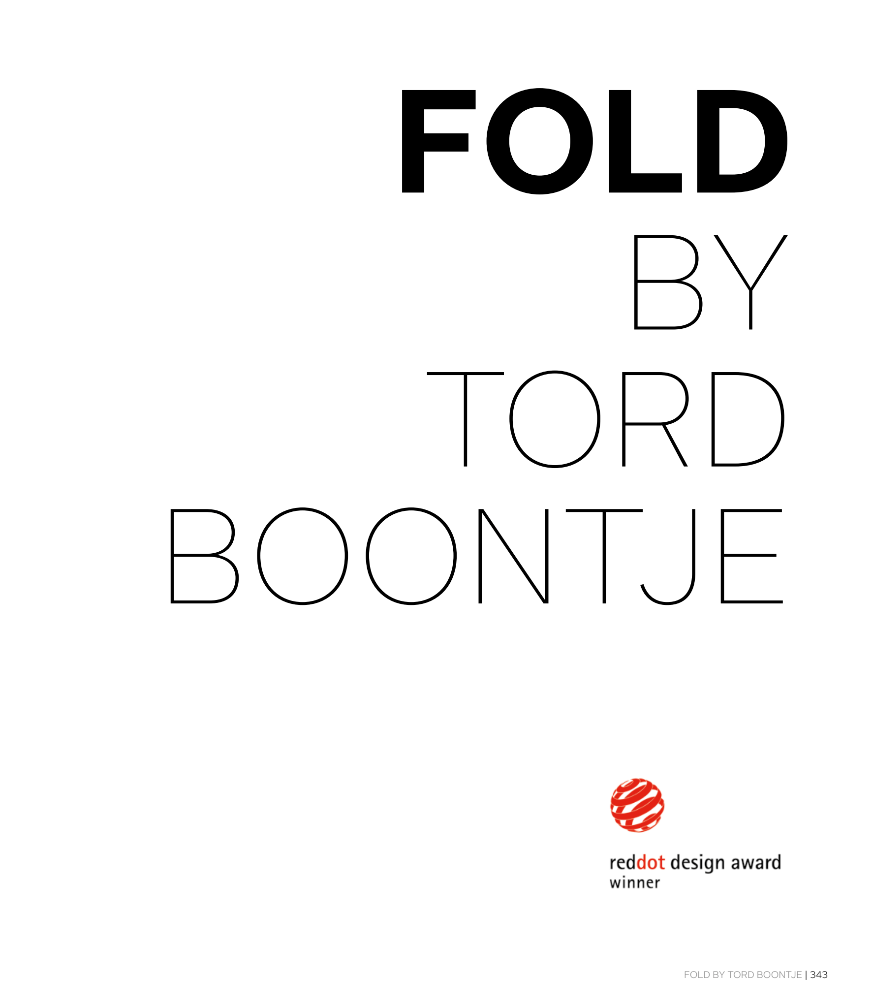 FOLD by Tord Boontje
