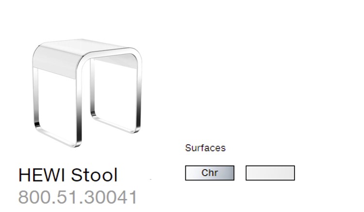 HEWI 800.51.30041 浴室用椅凳 (非淋浴)